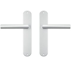 AXA binnendeurbeslag Oval blind met deurklink Milan aluminium F1