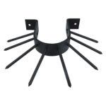 Anti klimbeugel halfrond staal zwart