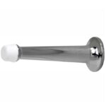 Deurstopper wandmontage 80 mm glans nikkel