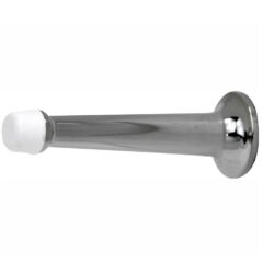 Deurstopper wandmontage 80 mm glans nikkel