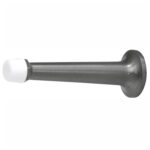 Deurstopper wandmontage 80 mm mat nikkel ongelakt