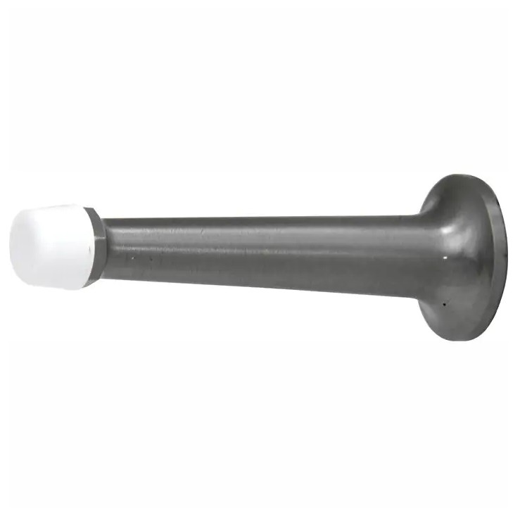 Deurstopper wandmontage 80 mm mat nikkel ongelakt