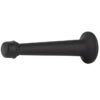 Deurstopper wandmontage 80 mm mat zwart