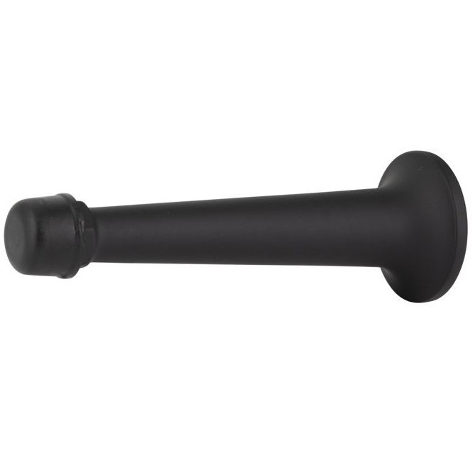 Deurstopper wandmontage 80 mm mat zwart
