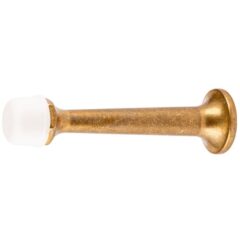 Deurstopper wandmontage 80 mm messing antiek