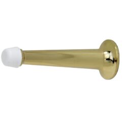 Deurstopper wandmontage 80 mm messing ongelakt