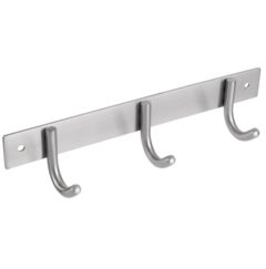 Differnz kapstok 3 haken beugel rvs mat chroom