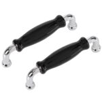 Differnz meubelgreep klassiek 96 mm chroom zwart