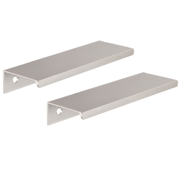 Differnz meubelgreep profiel 120x38 mm aluminium mat chroom 2 stuks