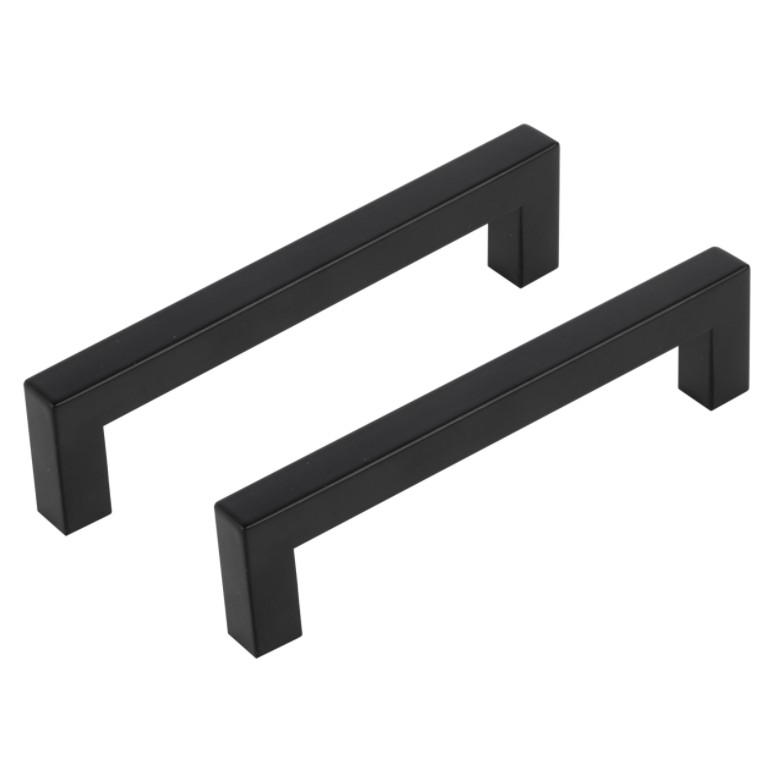 Differnz meubelgreep vierkant 128 mm mat zwart 2 stuks