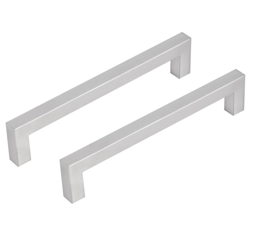 Differnz meubelgreep vierkant 160 mm mat chroom 2 stuks