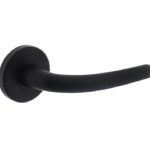 Intersteel deurklink Elena met rozet ø49x7mm verdekt mat zwart