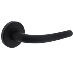 Intersteel deurklink Elena met rozet ø49x7mm verdekt mat zwart