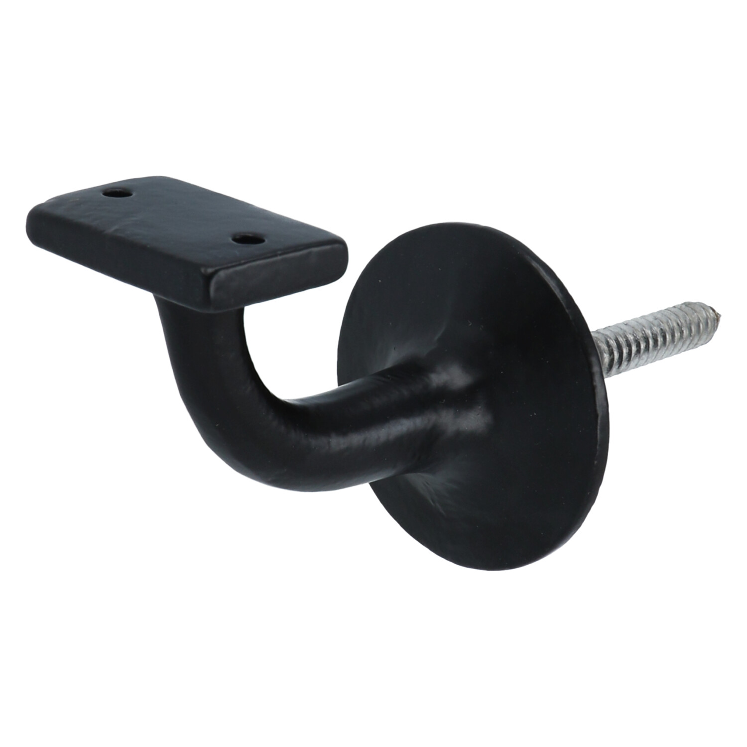 Leuninghouder vlak ijzer zwart - Afbeelding 2