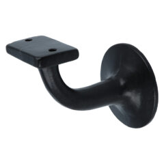 Leuninghouder vlak ijzer zwart