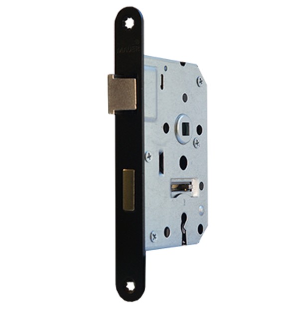 Mauer Dag-en nacht klavierslot 1535 SL56 met zwart gelakte voorplaat