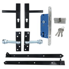 ODShop complete set voor poortdeuren breed PC72 zwart