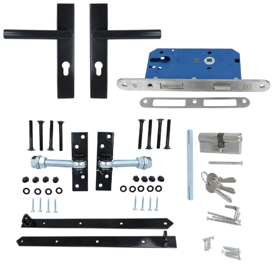 ODShop complete set voor poortdeuren breed PC72 zwart - Afbeelding 11