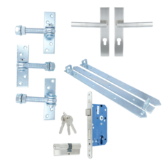 ODShop complete set voor poortdeuren extra breed PC72 rvs