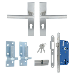 ODShop complete set voor poortdeuren luxe PC72 rvs