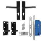 ODShop complete set voor poortdeuren luxe PC72 zwart