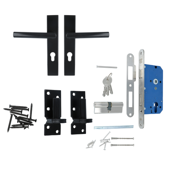 ODShop complete set voor poortdeuren luxe PC72 zwart - Afbeelding 11