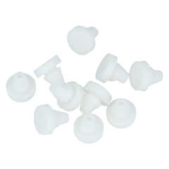 ODShop set van 10 aanslagdopjes 11x6x3mm voor deurkozijnen rubber wit