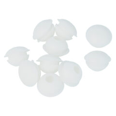 ODShop set van 10 deurbuffers rond voor kozijnen rubber wit