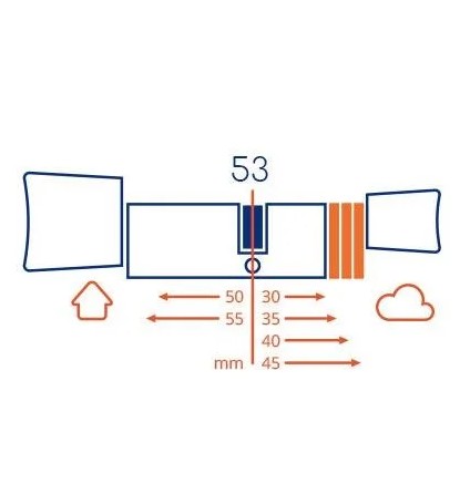 SX-53 Bold Elite Cilinder SKG3 zilvergrijs - Afbeelding 2