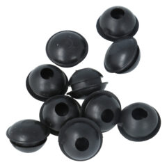 ODShop set van 10 deurbuffers rond voor kozijnen rubber zwart
