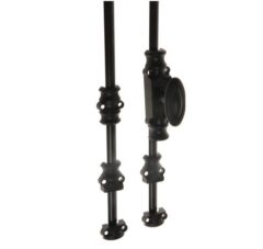 Siso raamespagnolet Retro voor lichte toepassingen zamak zwart inclusief stangen