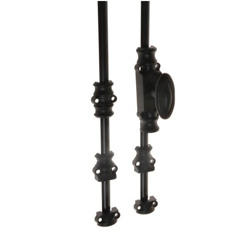 Siso raamespagnolet Retro voor lichte toepassingen zamak zwart inclusief stangen