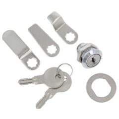 Slotje voor brievenbussen staal vernikkeld