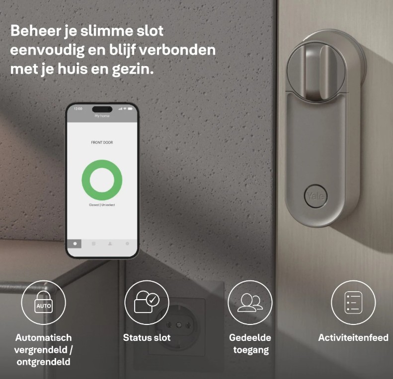 Yale Linus slim deurslot L2 zwart - Afbeelding 5