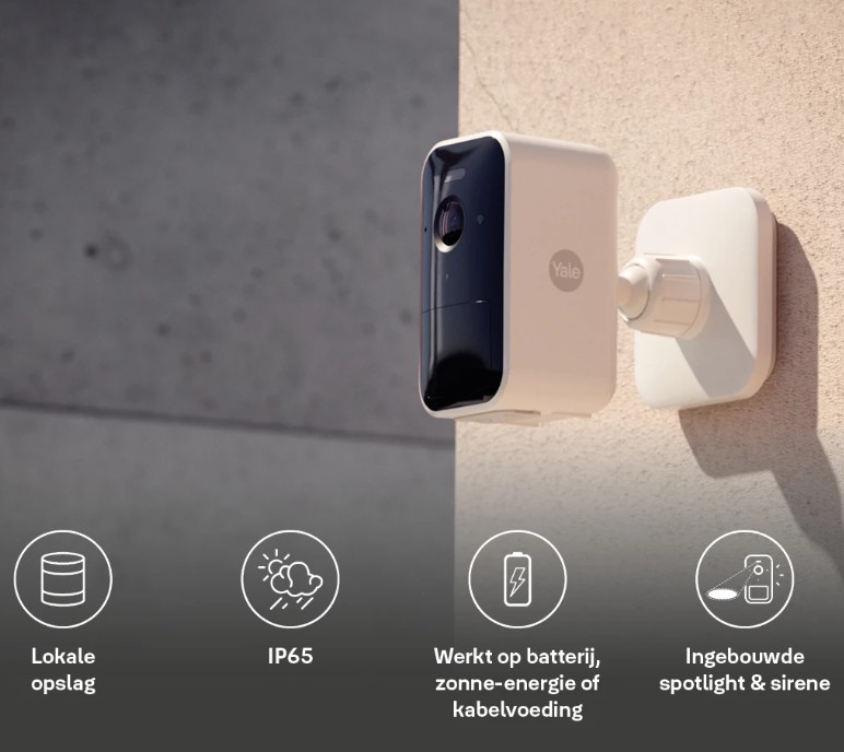 Yale Slimme buitencamera wit - Afbeelding 2