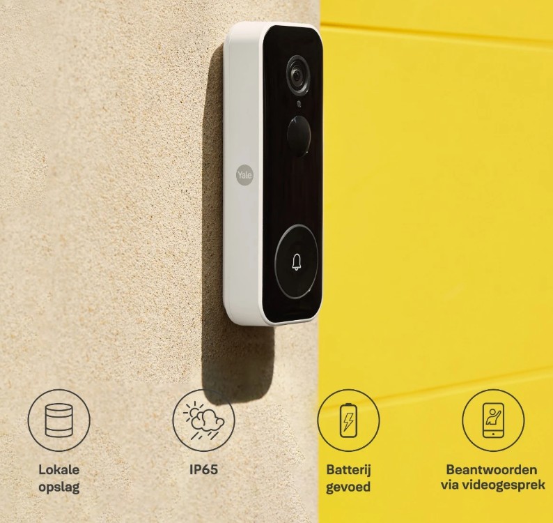 Yale Slimme videodeurbel wit - Afbeelding 2