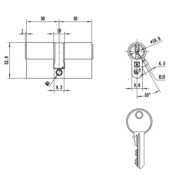 ODShop complete set voor poortdeuren PC72 rvs - Afbeelding 7