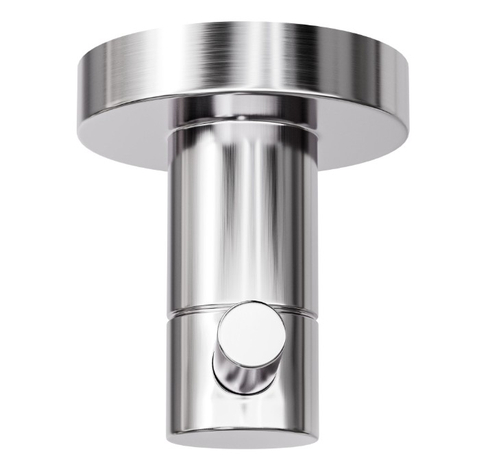 Badkamerhaak 46x55x52 mm rvs verchroomd - Afbeelding 3