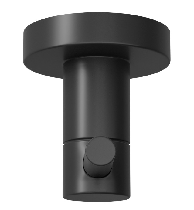 Badkamerhaak 46x55x52 mm rvs zwart - Afbeelding 3