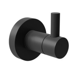 Badkamerhaak 46x55x52 mm rvs zwart