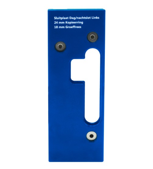 Boormal sluitplaat dag/nachtslot links