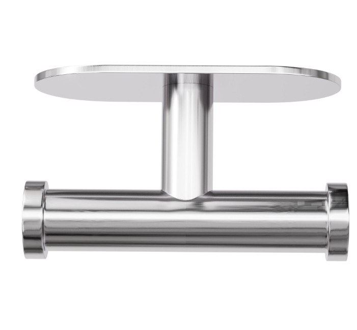 Dubbele haak zelfklevend 100x65x45 mm rvs - Afbeelding 3