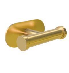 Dubbele haak zelfklevend 100x65x45 mm rvs mat goud