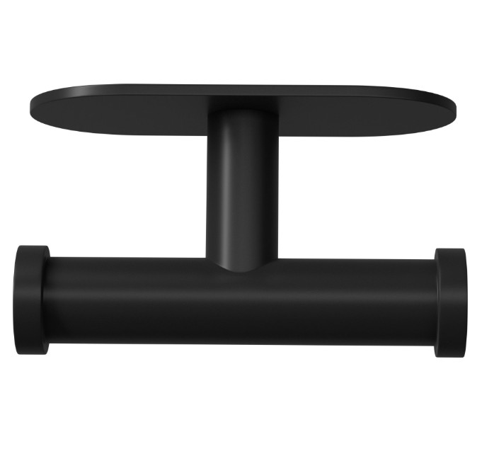 Dubbele haak zelfklevend 100x65x45 mm rvs zwart - Afbeelding 3