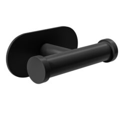 Dubbele haak zelfklevend 100x65x45 mm rvs zwart