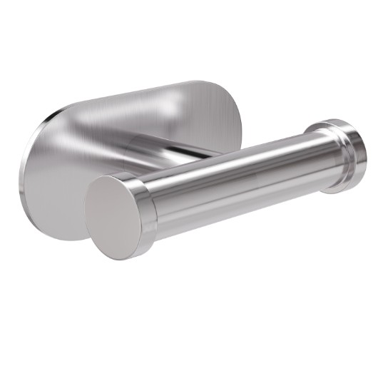 Dubbele haak zelfklevend 100x65x45 mm rvs