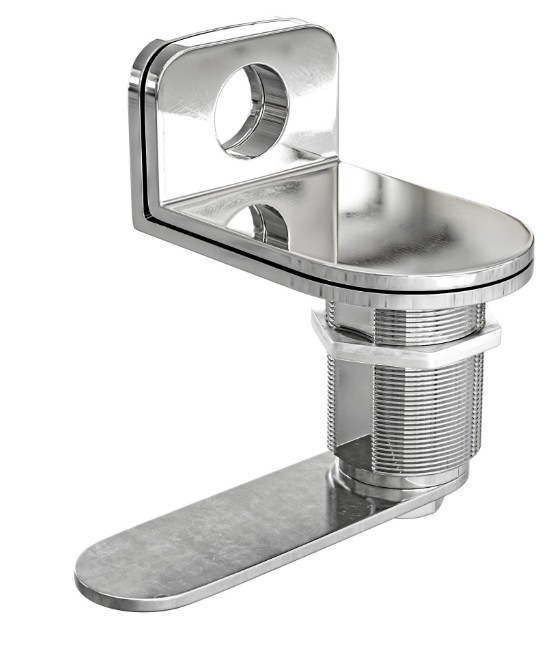 Lockerslot voor hangslot zamak verchroomd - Afbeelding 2