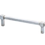 Meubelgreep Jolie Cross 128 mm oud zilver