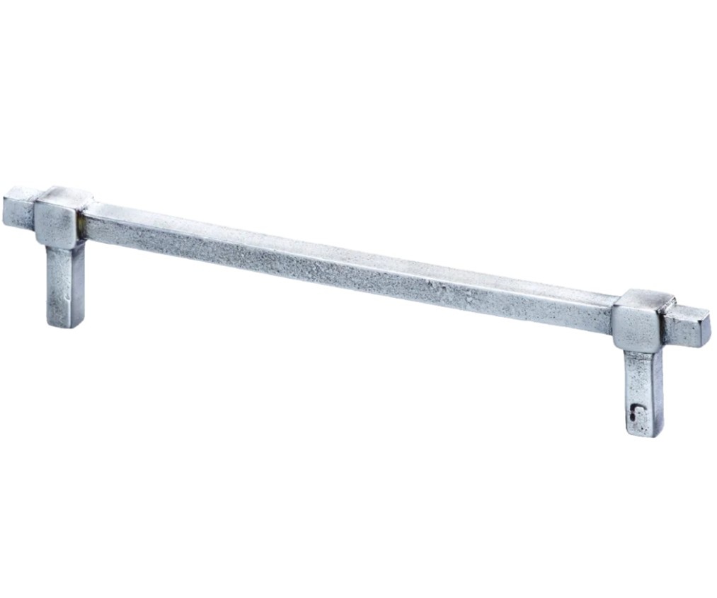 Meubelgreep Jolie Cross 160 mm oud zilver