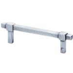 Meubelgreep Jolie Cross 96 mm oud zilver